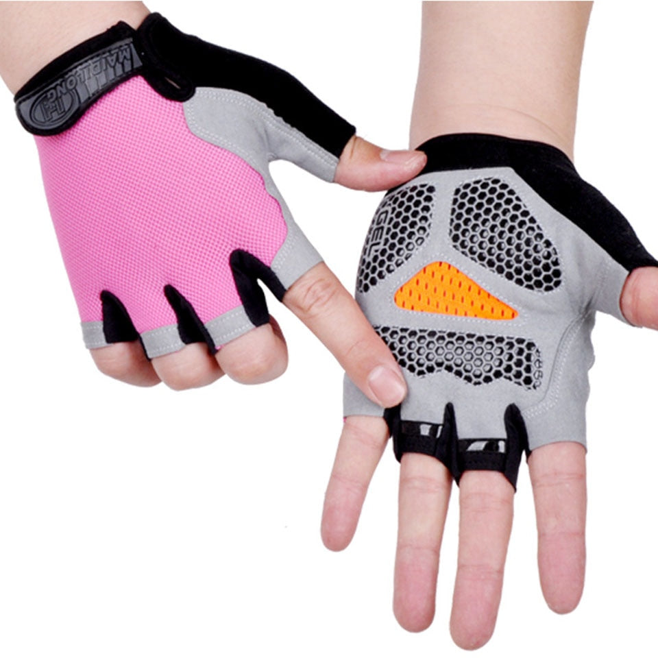 HOT Cycling Anti-slip Anti-sweat Men Women Half Finger Gloves Breathable Anti-shock Sports Gloves Bike Bicycle Glove Gloves DailyAlertDeals