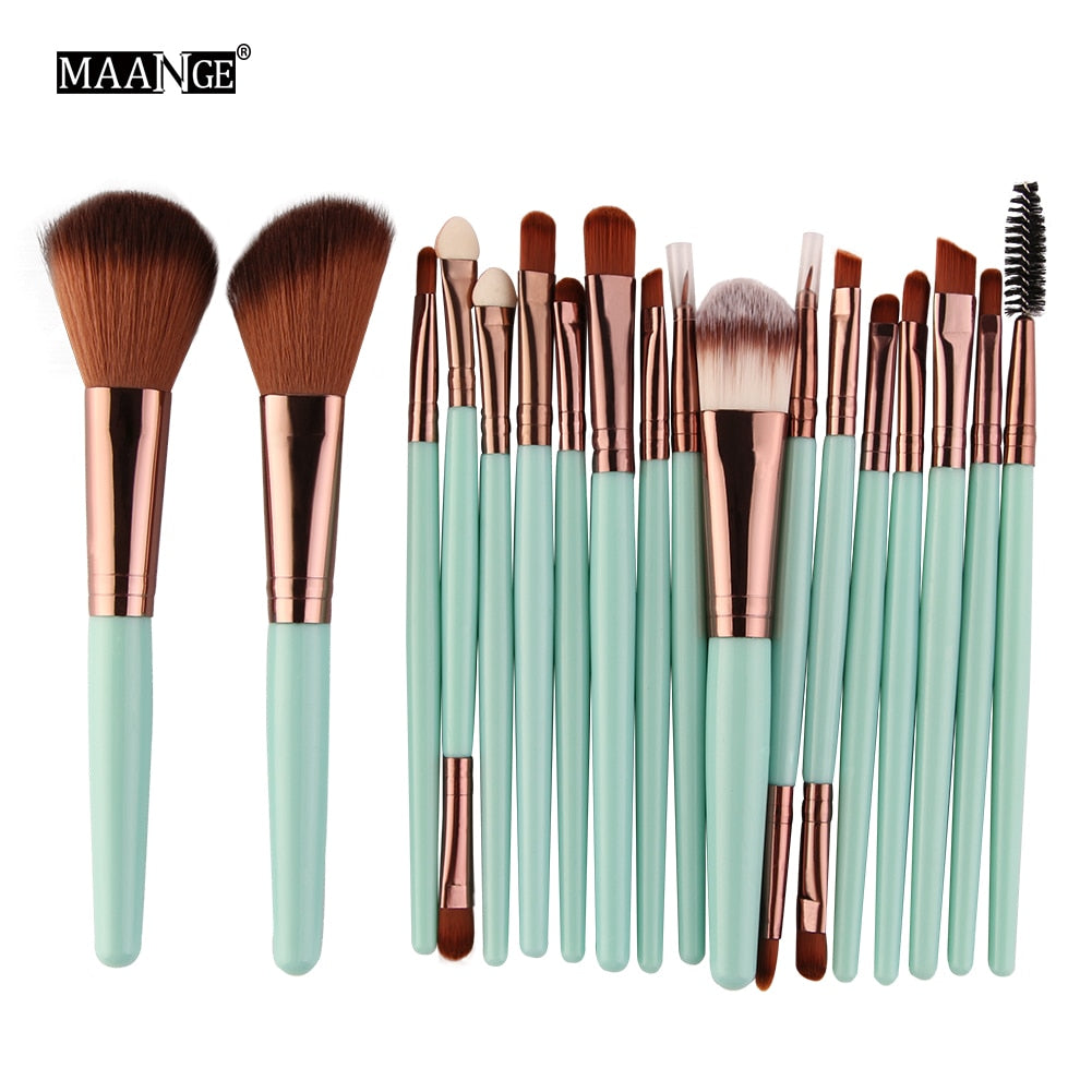 MAANGE 6/15/18/20Pcs Makeup Brushes Tool Set Cosmetic Powder Eye Shadow Foundation Blush Blending Beauty Make Up Brush Maquiagem DailyAlertDeals LK 5444 China