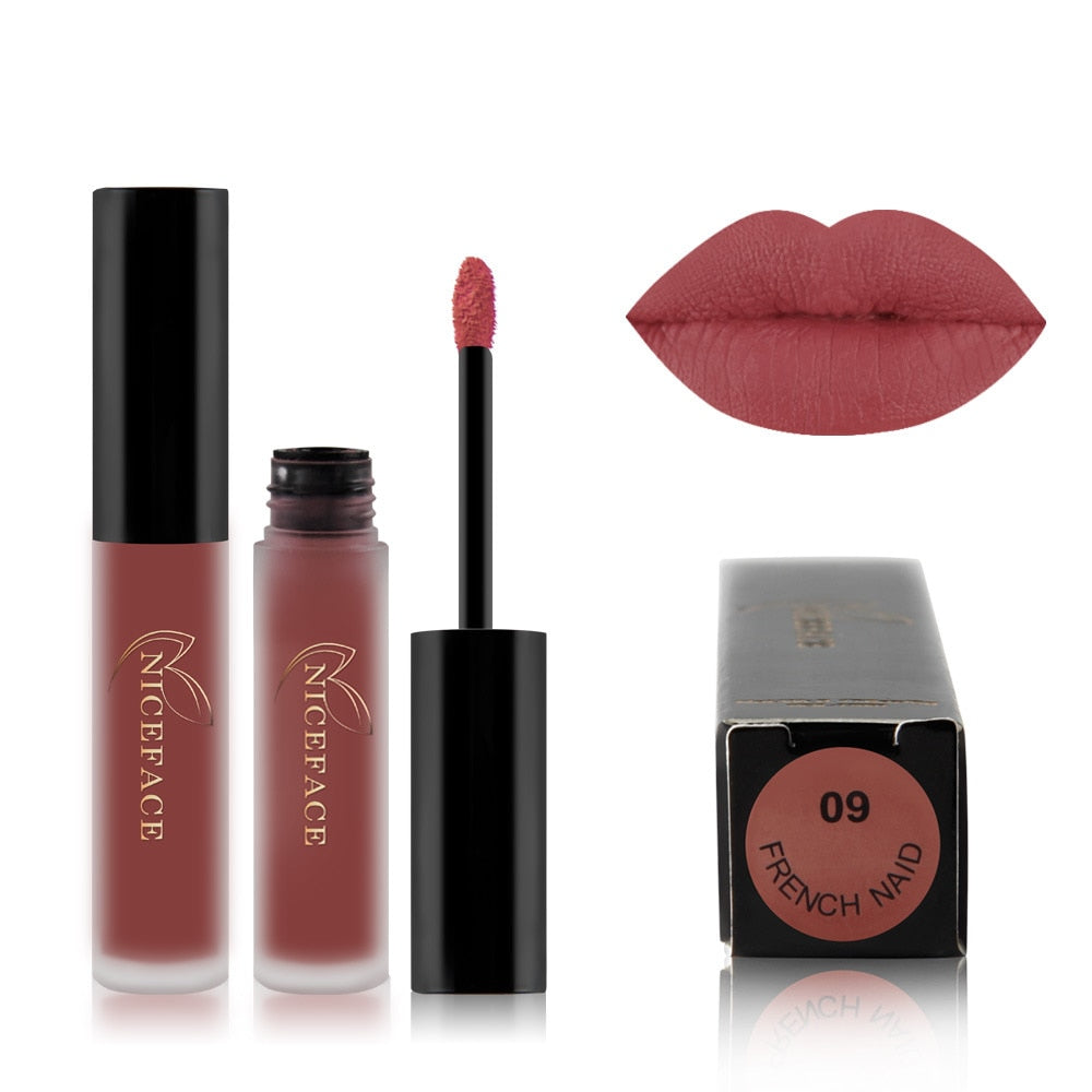 25 color matte liquid lipstick nude lip gloss makeup high pigment lip gloss waterproof lasting moisturizing cosmetics 0 DailyAlertDeals 09 China