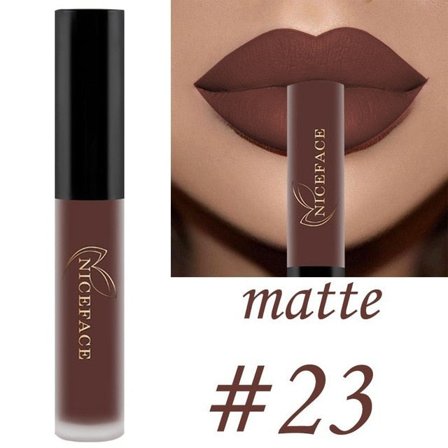 25 color matte liquid lipstick nude lip gloss makeup high pigment lip gloss waterproof lasting moisturizing cosmetics 0 DailyAlertDeals 23 China