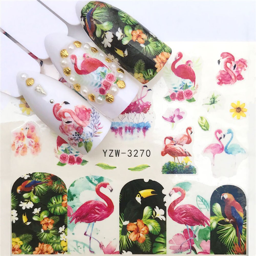 Nail Sticker Wolf Stickers Sliders For Nails Summer Full Nail Design Decorations Water Decals Animal Transfer Children's Slider nail art DailyAlertDeals