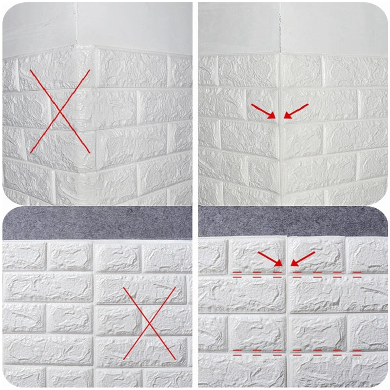 20pcs 3D Wall Decal Wallpaper Living Room Bedroom TV Backdrop Decor XPE Foam Waterproof Wall Sticker Self Adhesive Brick Sticker 0 DailyAlertDeals