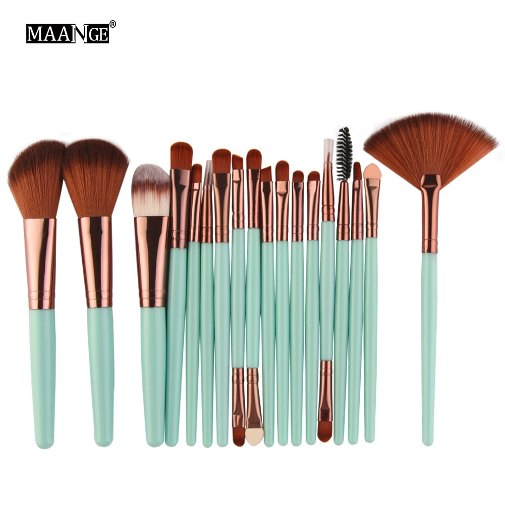 MAANGE 6/15/18/20Pcs Makeup Brushes Tool Set Cosmetic Powder Eye Shadow Foundation Blush Blending Beauty Make Up Brush Maquiagem DailyAlertDeals LK 5445 China