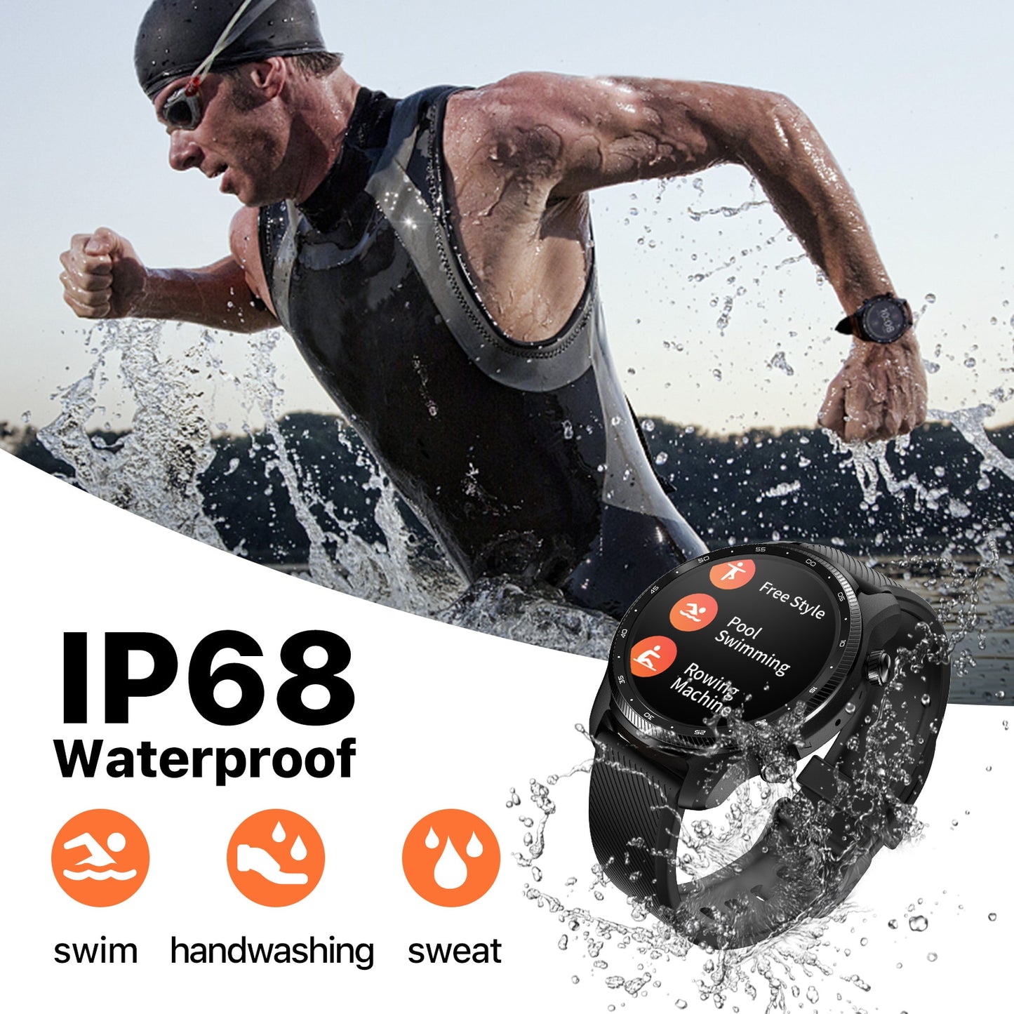 TicWatch Pro 3 Ultra GPS Wear OS Smartwatch Men Qualcomm 4100 Mobvoi Dual Processor System Watch Blood Oxygen Monitoring smart watch DailyAlertDeals