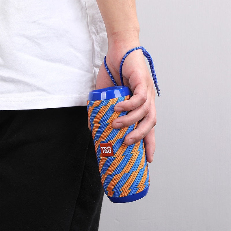 T&G TG117 Portable Bluetooth Speaker Wireless Bass Column Waterproof Outdoor Music Vibro Speakers TF Card Subwoofer Loudspeaker 0 DailyAlertDeals