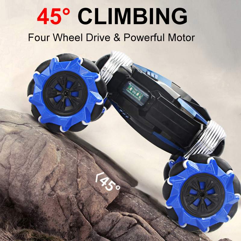 RC Car 4WD Radio Control Stunt Car Gesture Induction Twisting Off-Road Vehicle Drift RC Toys With Light & Music RC Car Toys for children DailyAlertDeals