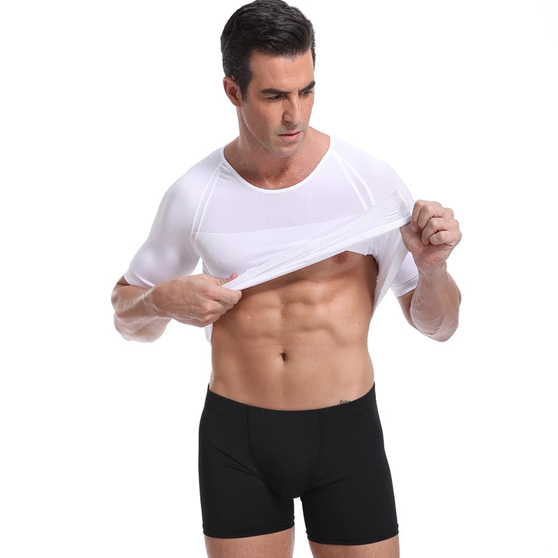Classix Men Body Toning T-Shirt Slimming Body Shaper Corrective Posture Belly Control Compression Man Modeling Underwear Corset 0 DailyAlertDeals