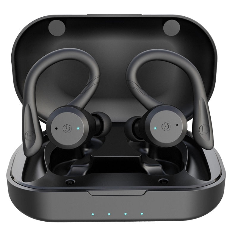 20 Hours Play time Swimming Waterproof Bluetooth Earphone Dual Wear Style Sport Wireless Headset TWS Ipx7 Earbuds Stereo earbuds DailyAlertDeals