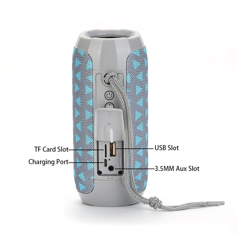 T&G TG117 Portable Bluetooth Speaker Wireless Bass Column Waterproof Outdoor Music Vibro Speakers TF Card Subwoofer Loudspeaker 0 DailyAlertDeals