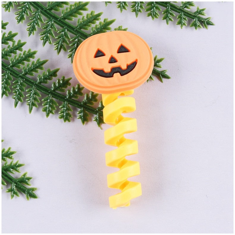 Cartoon Cable Protector For iPhones Android Type-c Winder USB Charging Cord Organizer Headphone Earphone Data Line Protect Wire protector DailyAlertDeals nangua