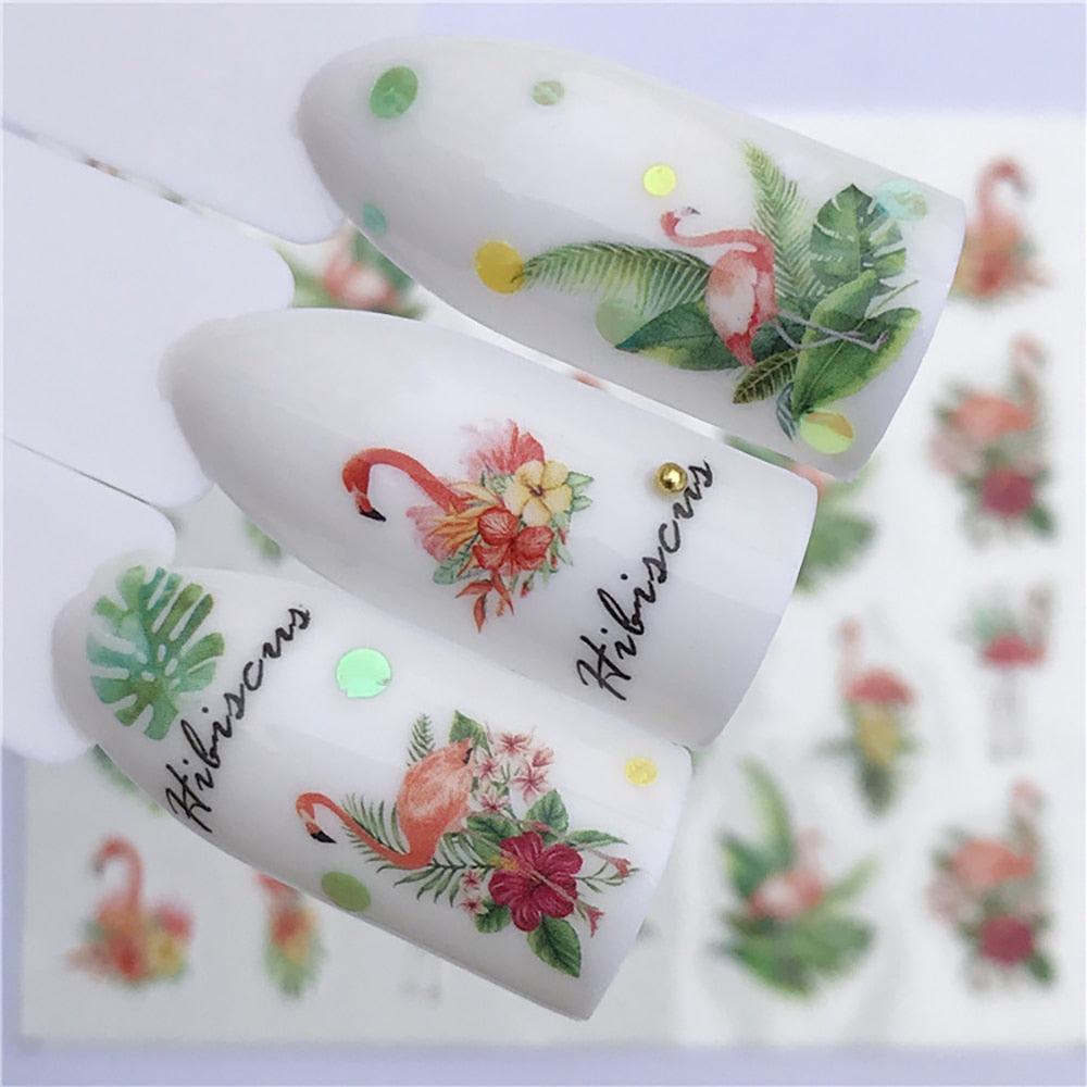 Nail Sticker Wolf Stickers Sliders For Nails Summer Full Nail Design Decorations Water Decals Animal Transfer Children's Slider nail art DailyAlertDeals
