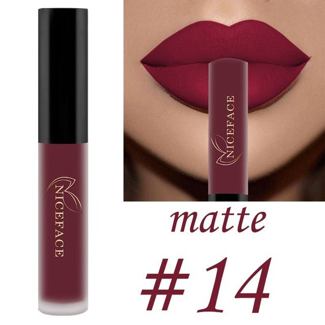 25 color matte liquid lipstick nude lip gloss makeup high pigment lip gloss waterproof lasting moisturizing cosmetics 0 DailyAlertDeals 14 China