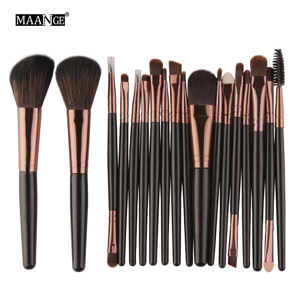 MAANGE 6/15/18/20Pcs Makeup Brushes Tool Set Cosmetic Powder Eye Shadow Foundation Blush Blending Beauty Make Up Brush Maquiagem DailyAlertDeals HK 5444 China