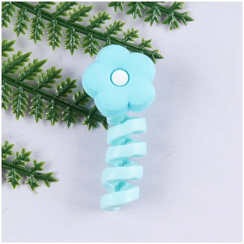 Cartoon Cable Protector For iPhones Android Type-c Winder USB Charging Cord Organizer Headphone Earphone Data Line Protect Wire protector DailyAlertDeals xiaohua
