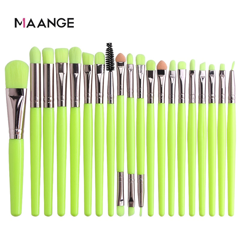 MAANGE 6/15/18/20Pcs Makeup Brushes Tool Set Cosmetic Powder Eye Shadow Foundation Blush Blending Beauty Make Up Brush Maquiagem DailyAlertDeals 20pcs-N China
