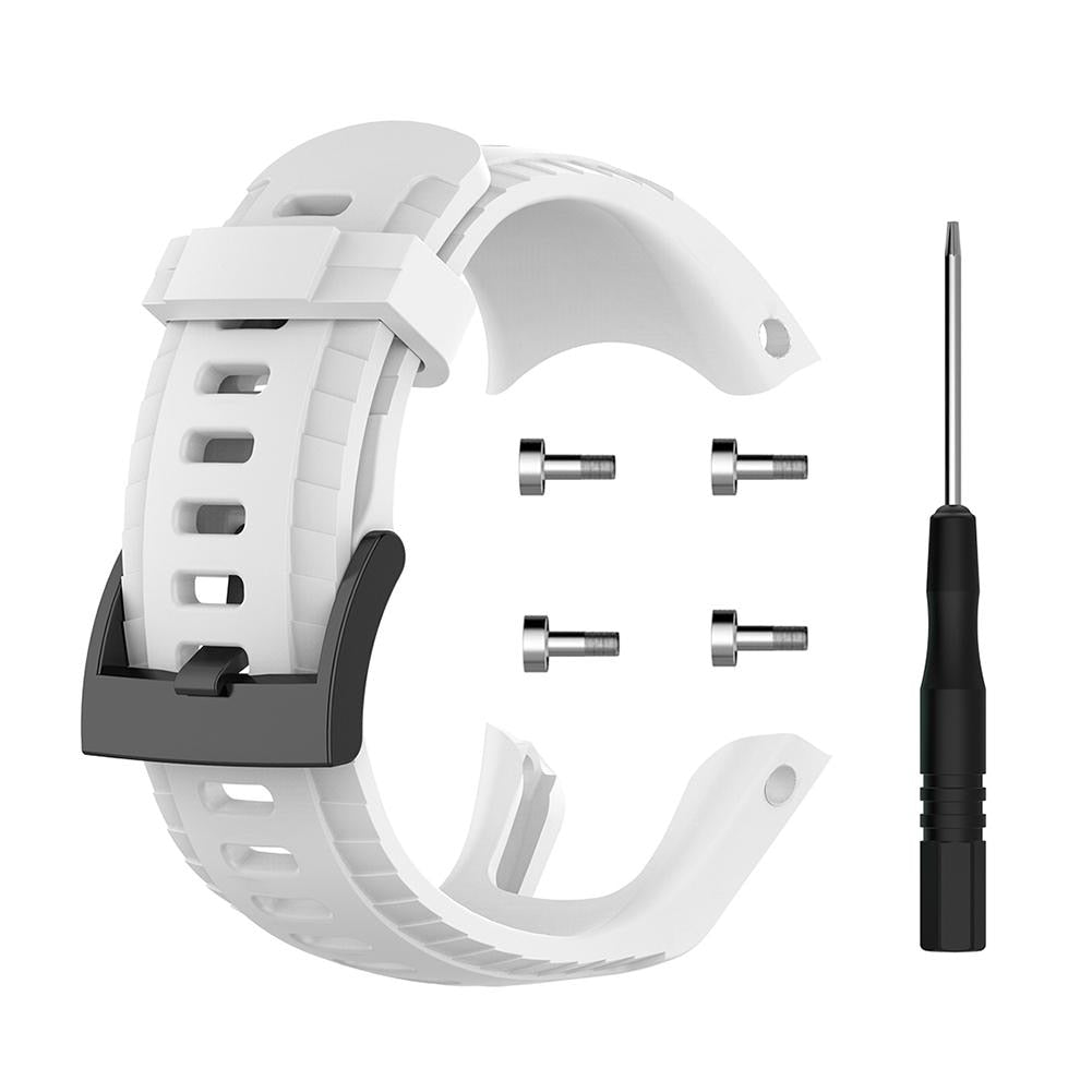 Soft Sport Silicone Watch Band Wrist Strap Belt Simplicity Moderate Softness Wearing Comfort for Suunto 5 Watchband Bracelet 0 DailyAlertDeals White China