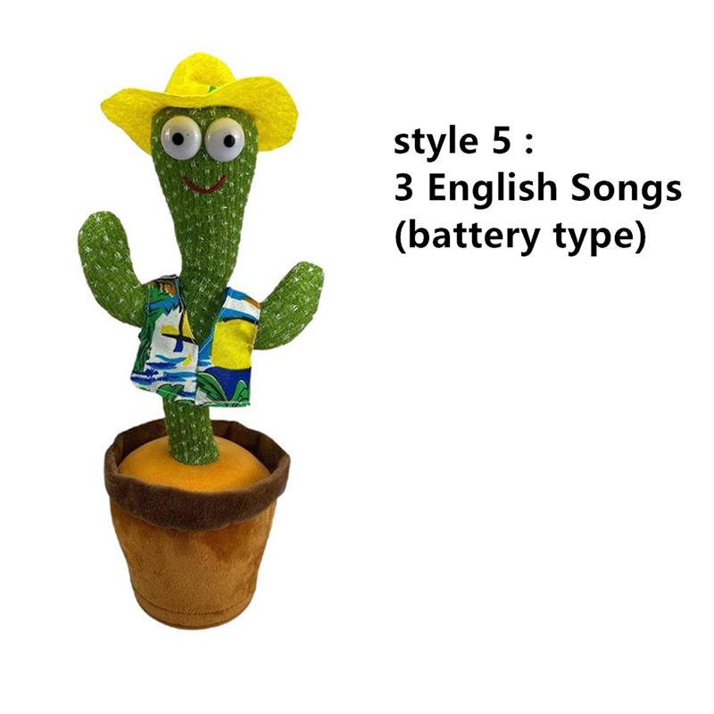 Lovely Talking Toy Dancing Cactus Doll Speak Talk Sound Record Repeat Toy Kawaii Cactus Toys Children Home Decor Accessories 0 DailyAlertDeals Style 5