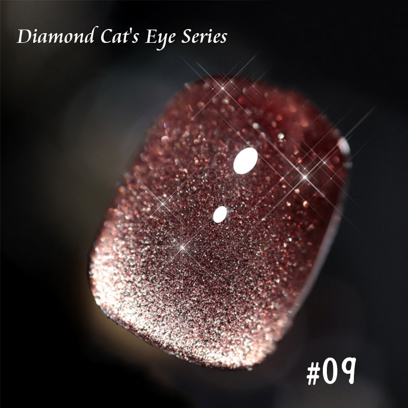 SKVP Gel Nail Polish Cat Eye Gel Semi Permanent Uv Varnish Gel Nail Art 8ML Glitter Effect Off Nail Polish Gel For Nails Design nail polish DailyAlertDeals Cat Eye 09