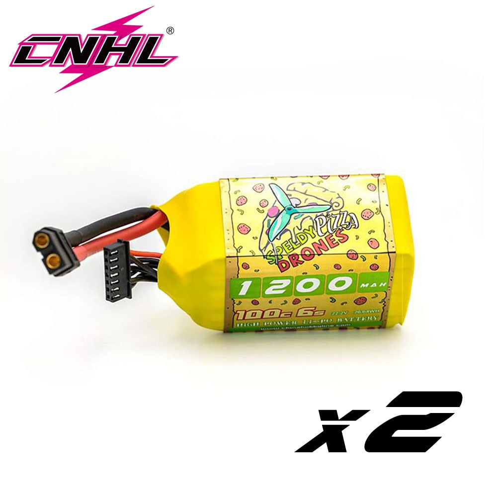 2PCS CNHL Lipo Battery 4S 6S 14.8V 22.2V 1100mAh 1200mah 1300mah 1500mah 100C With XT60 For RC FPV Quadcopter Drone Airplane 2PCS CNHL Lipo Battery DailyAlertDeals 6S 1200mah 100C 2pcs United States