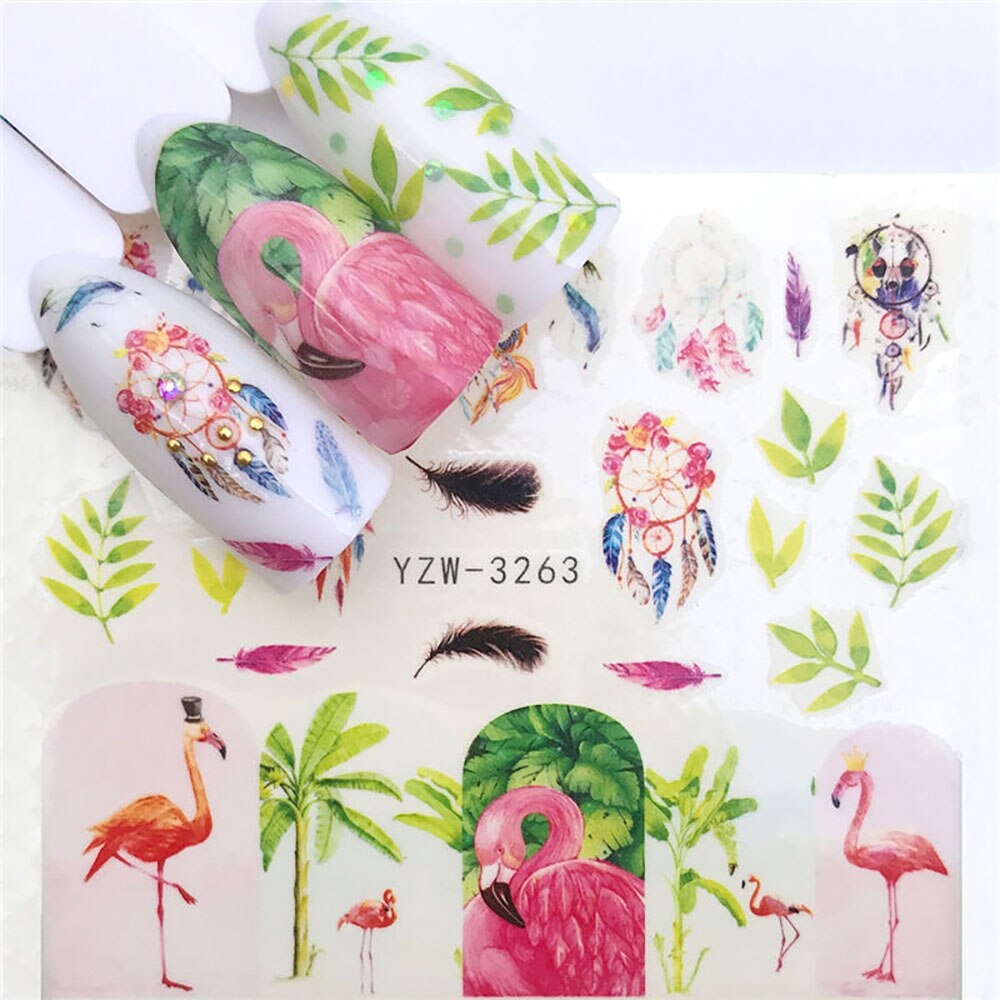 Nail Sticker Wolf Stickers Sliders For Nails Summer Full Nail Design Decorations Water Decals Animal Transfer Children's Slider nail art DailyAlertDeals YZW-3263
