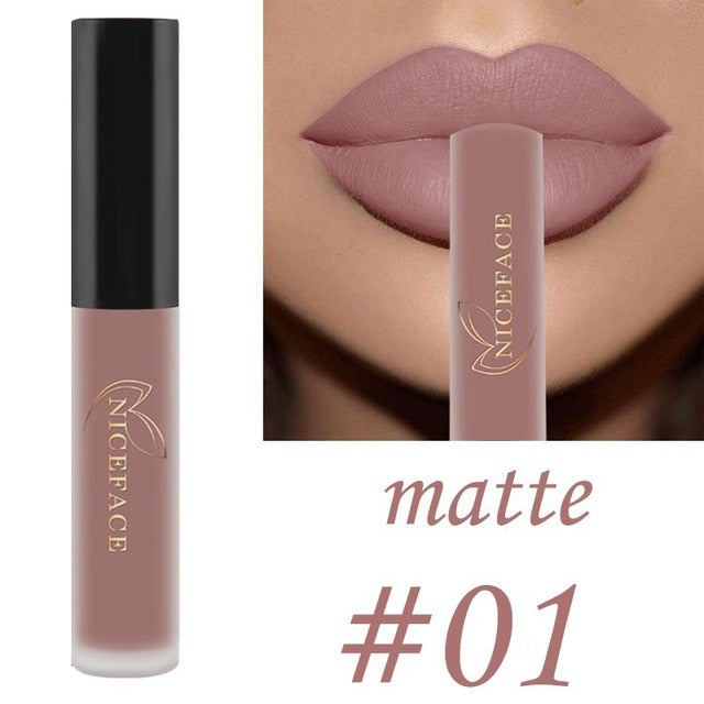 25 color matte liquid lipstick nude lip gloss makeup high pigment lip gloss waterproof lasting moisturizing cosmetics 0 DailyAlertDeals 01 China