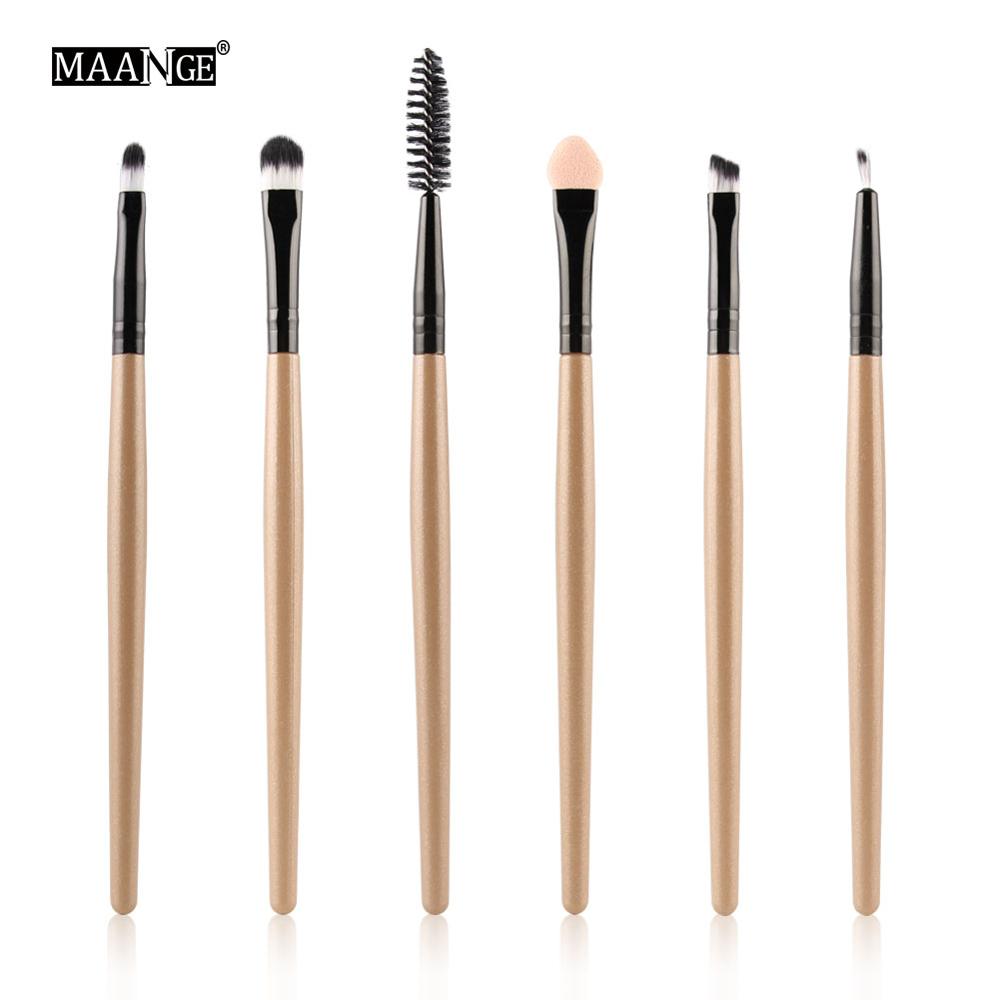MAANGE 6/15/18/20Pcs Makeup Brushes Tool Set Cosmetic Powder Eye Shadow Foundation Blush Blending Beauty Make Up Brush Maquiagem DailyAlertDeals 6pcs-JH China