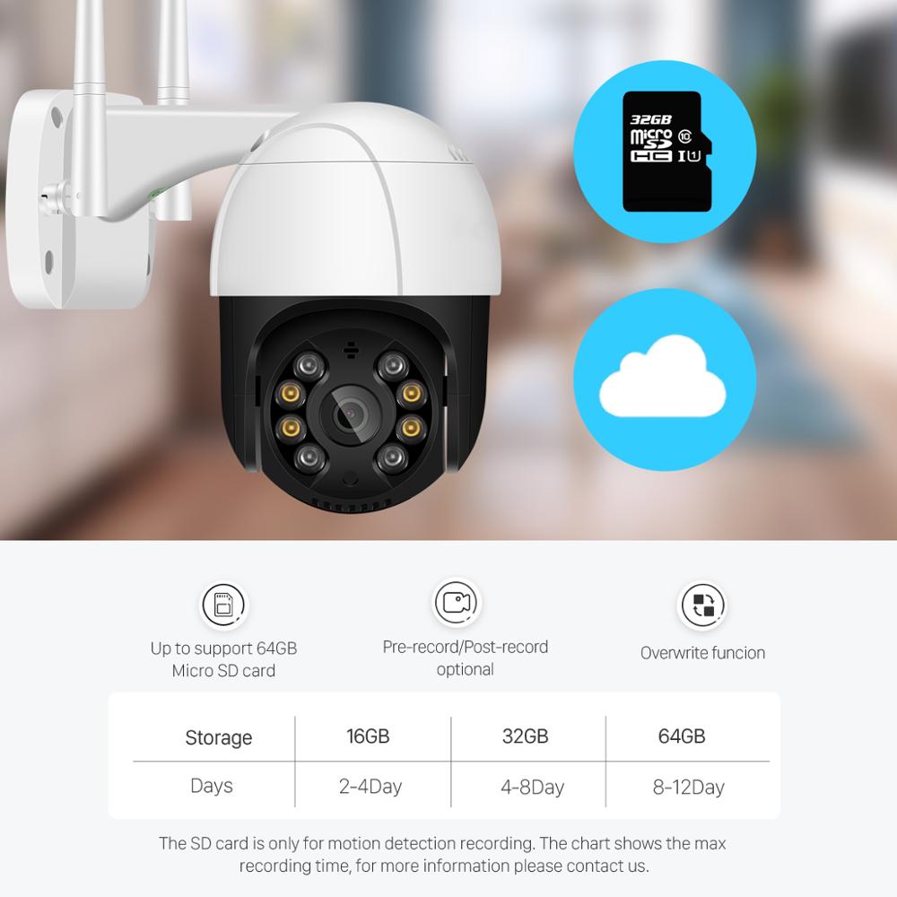 1080P PTZ Wifi IP Camera Outdoor 4X Digital Zoom AI Human Detect Wireless Camera H.265 P2P Audio 2MP 3MP Security CCTV Camera IP Camera DailyAlertDeals