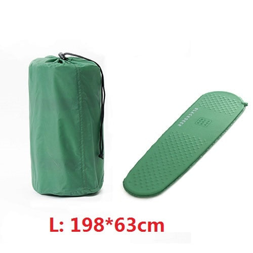 Outdoor Light Self-inflating Sleeping Pad Foam Ultra-light Mattress for Camping Hiking Backpacking inflatable mattress Sleeping Pad Foam DailyAlertDeals Army green L 198 USA