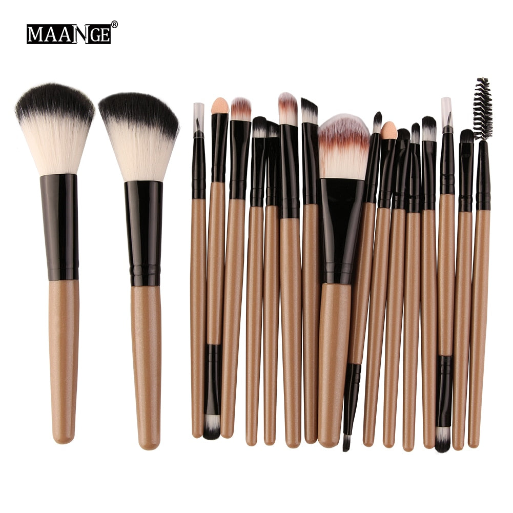 MAANGE 6/15/18/20Pcs Makeup Brushes Tool Set Cosmetic Powder Eye Shadow Foundation Blush Blending Beauty Make Up Brush Maquiagem DailyAlertDeals JH 5444 China