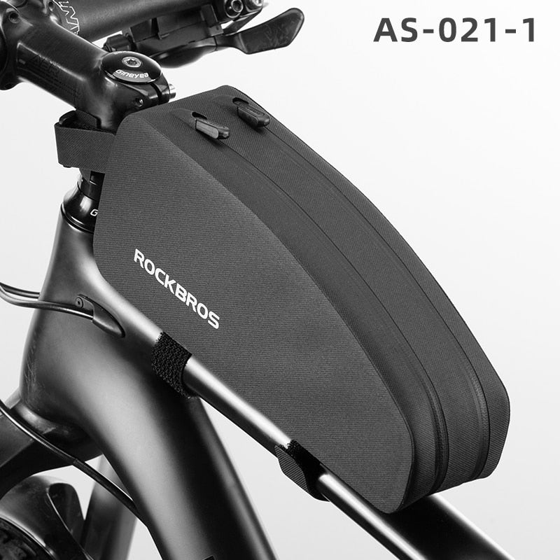ROCKBROS Bicycle Bag Waterproof Cycling Top Front Tube Frame Bag Large Capacity MTB Road Bicycle Pannier Black Bike Accessories 0 DailyAlertDeals AS-021-1 1.6L Poland