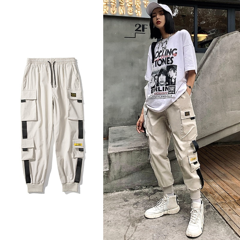 Streetwear Black Pants Women Korean Style Elastic Waist Sweatpants Baggy Pants Summer Autumn Hip Hop Harajuku Trousers Women 0 DailyAlertDeals