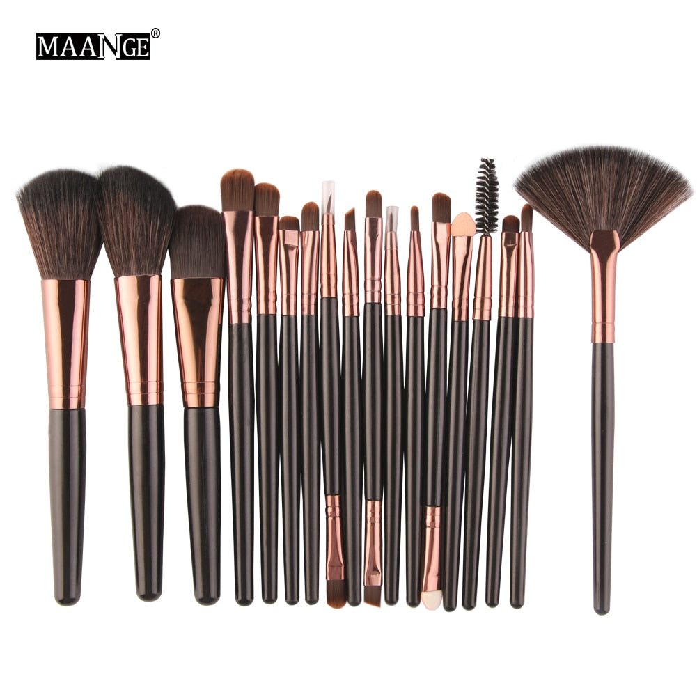 MAANGE 6/15/18/20Pcs Makeup Brushes Tool Set Cosmetic Powder Eye Shadow Foundation Blush Blending Beauty Make Up Brush Maquiagem DailyAlertDeals HK 5445 China