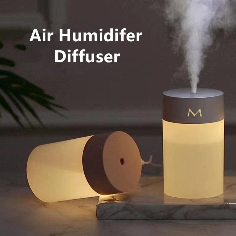 260ML Air Humidifier Ultrasonic Mini Aromatherapy Diffuser Portable Sprayer USB Essential Oil Atomizer LED Lamp for Home Car 0 DailyAlertDeals