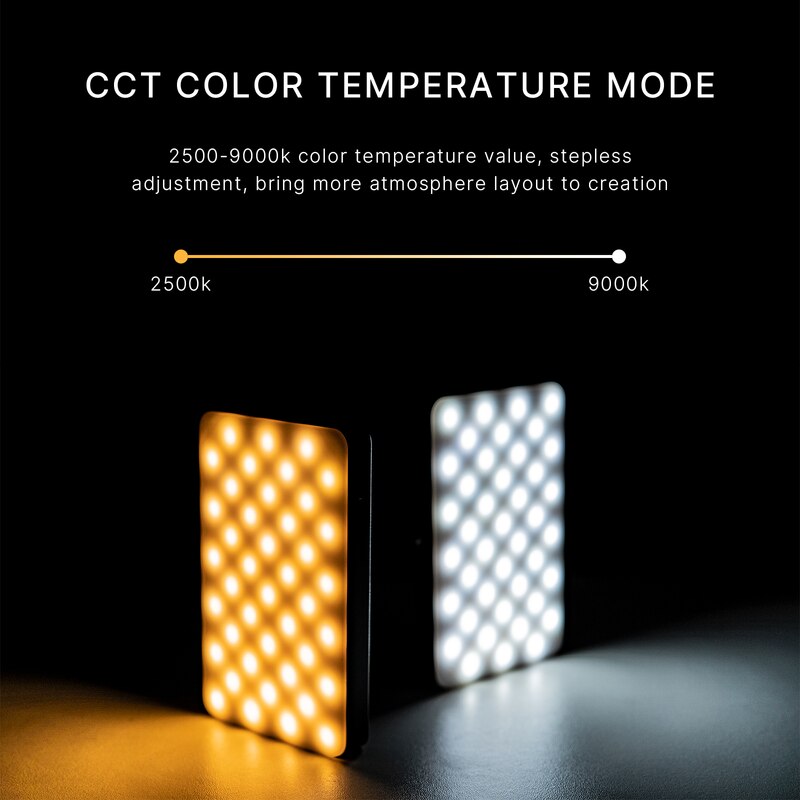 VL120 RGB on Camera LED Video Lights with Diffuser 2500-9000K CRI 95+ 3100mAh LED Video Light Panel for Camera Phone Photography Lights Video camera lights DailyAlertDeals