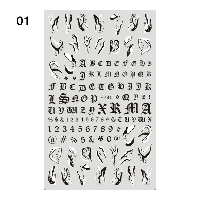 Harunouta Gold Flower Leaves Water Decals Slider Lines Geometrics Spring Summer Nail Art Transfer 3D Stickers DIY Watermarks 0 DailyAlertDeals 08 3D