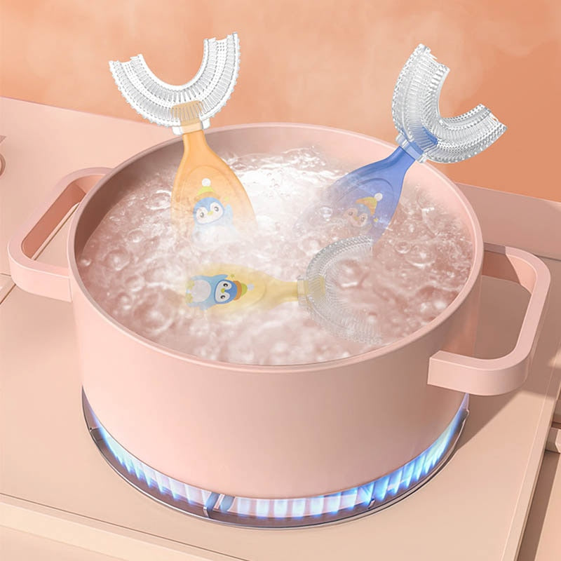 Baby toothbrush children's teeth oral care cleaning brush soft Silicone teethers baby toothbrush new born baby items 2-12Y 0 DailyAlertDeals