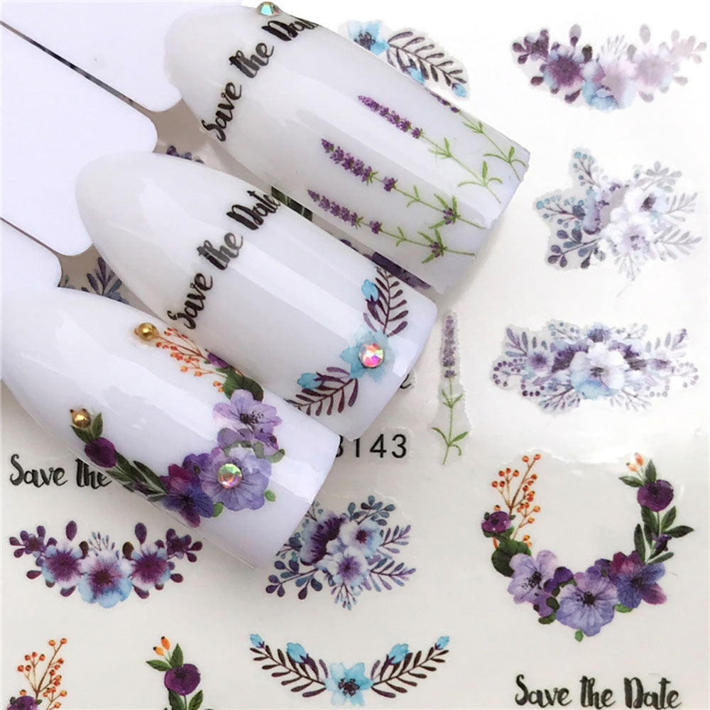 Nail Sticker Wolf Stickers Sliders For Nails Summer Full Nail Design Decorations Water Decals Animal Transfer Children's Slider nail art DailyAlertDeals YZW-3143
