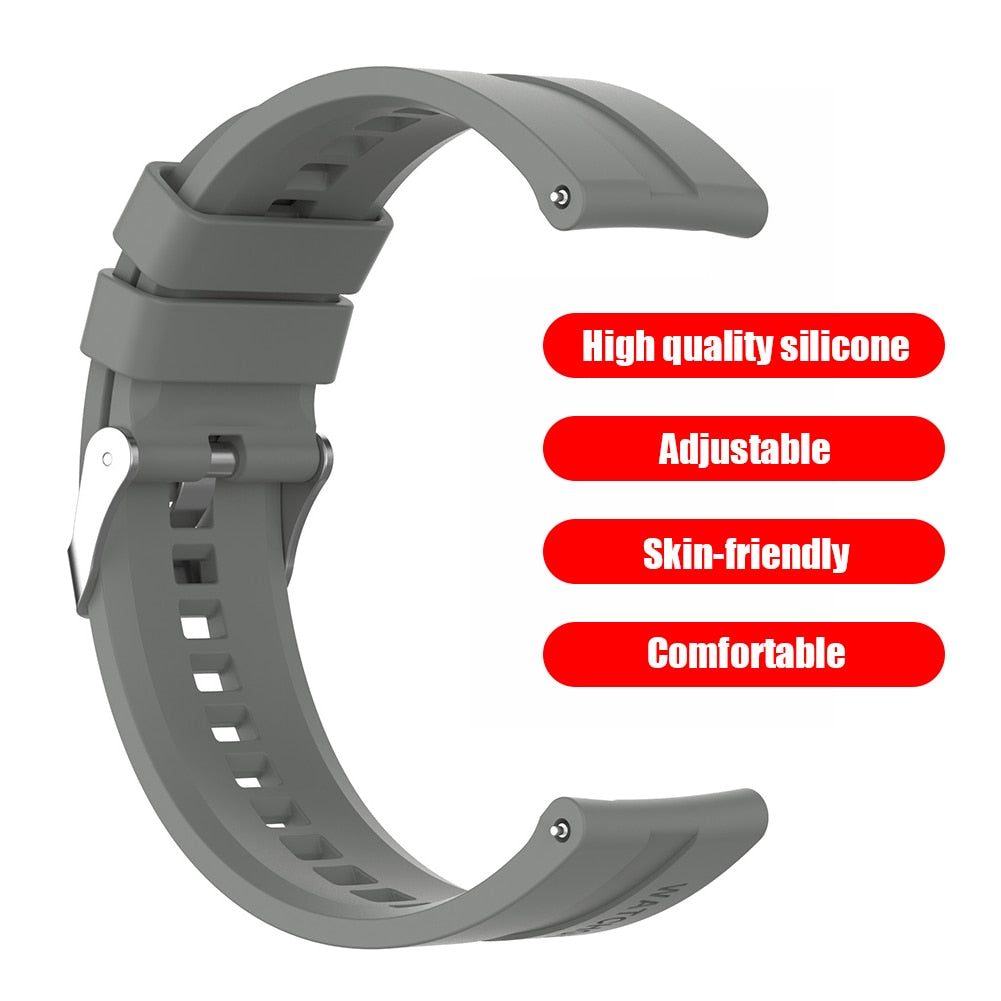 Universal Sport Watch Strap Silicone Smart Wrist Band Replacement for Huami Amazfit GTR 2e/GTR 2/GTR 47mm/Pace/Stratos/2 Stratos 0 DailyAlertDeals