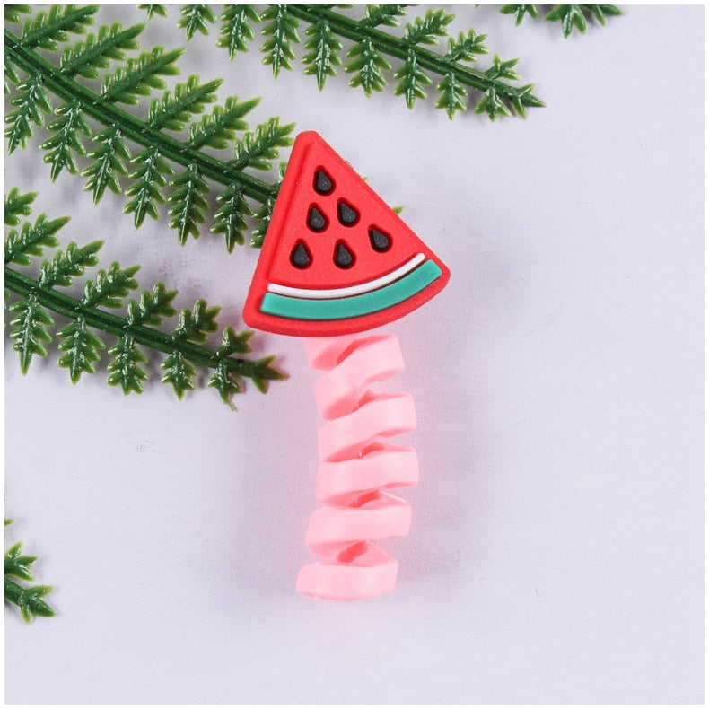 Cartoon Cable Protector For iPhones Android Type-c Winder USB Charging Cord Organizer Headphone Earphone Data Line Protect Wire protector DailyAlertDeals xigua