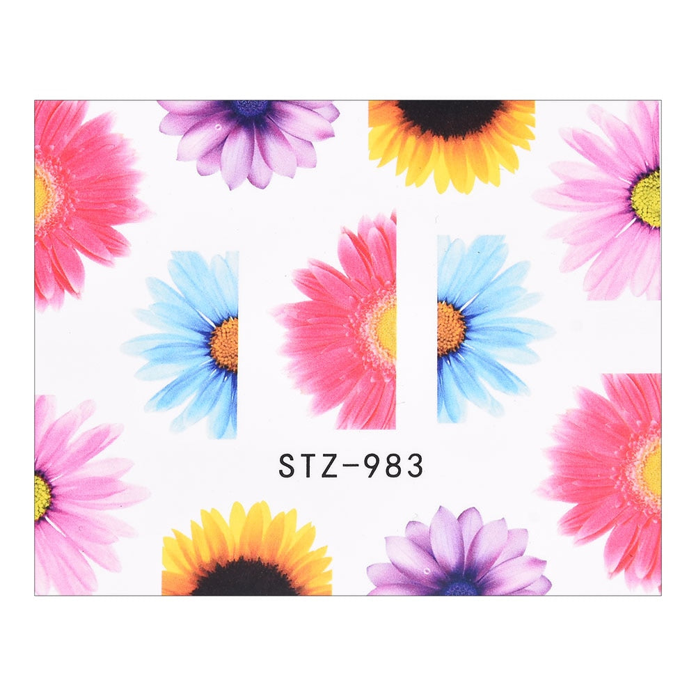 3D Watercolor Butterflies Sliders Nail Art Water Transfer Decal Sticker Blue Valentine's Day Nail Decoration Tattoo Manicure 0 DailyAlertDeals TA613
