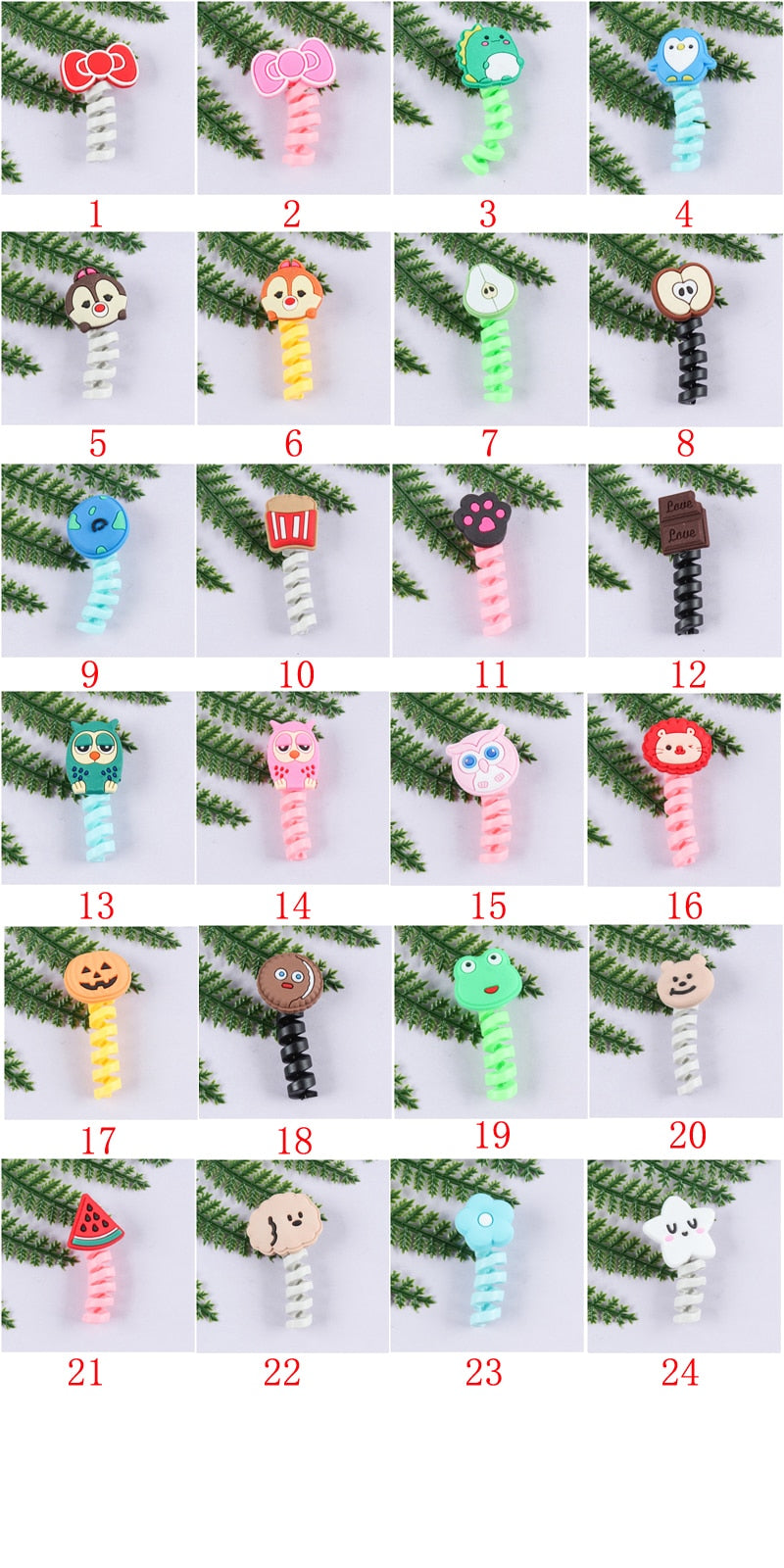 Cartoon Cable Protector For iPhones Android Type-c Winder USB Charging Cord Organizer Headphone Earphone Data Line Protect Wire protector DailyAlertDeals tell us number