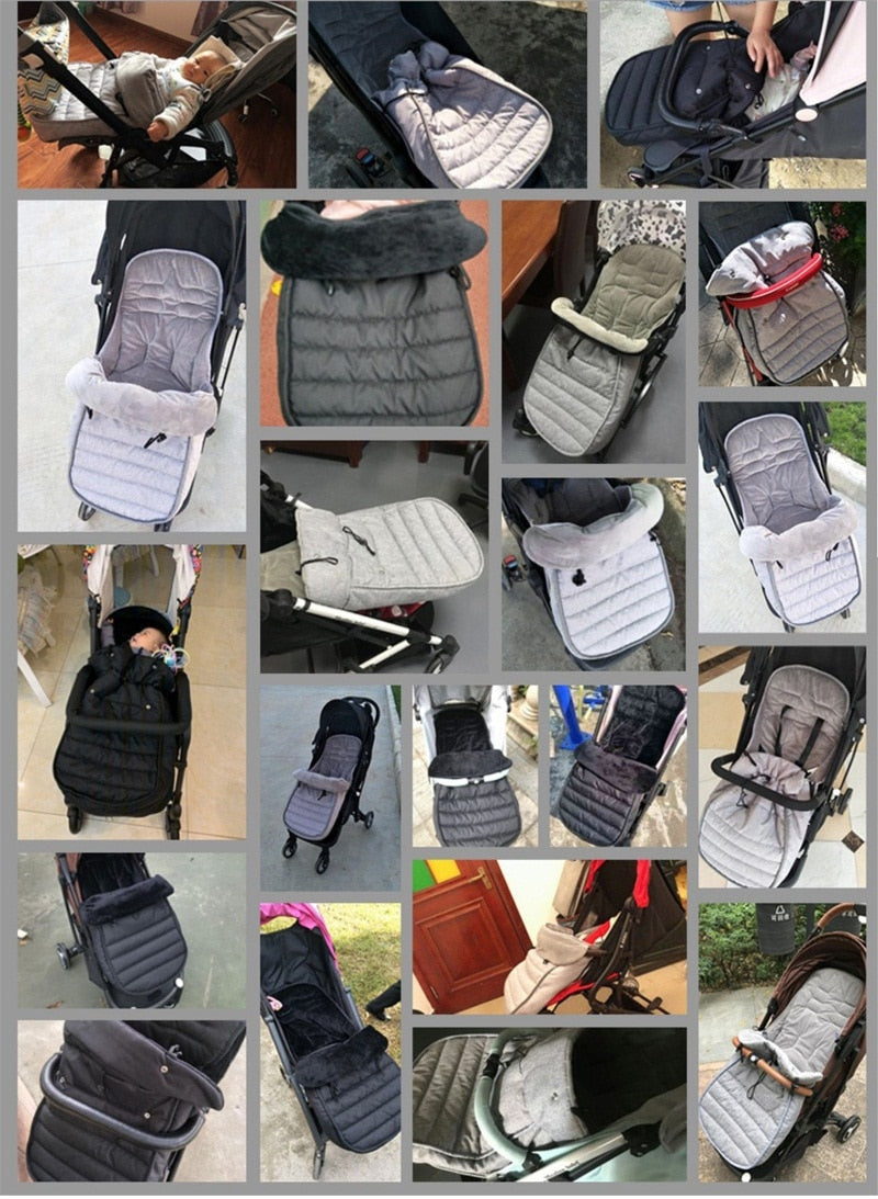 Baby Stroller Sleeping Bag Pram Warm Footmuff Cotton Envelope Sleepsacks For Yoyaplus and Universal Stroller Accessories 0 DailyAlertDeals
