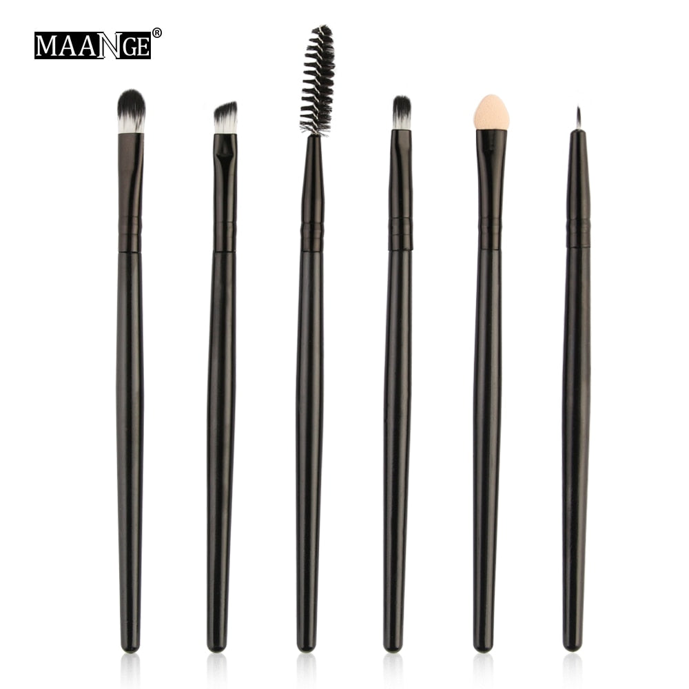 MAANGE 6/15/18/20Pcs Makeup Brushes Tool Set Cosmetic Powder Eye Shadow Foundation Blush Blending Beauty Make Up Brush Maquiagem DailyAlertDeals 6pcs-HH China