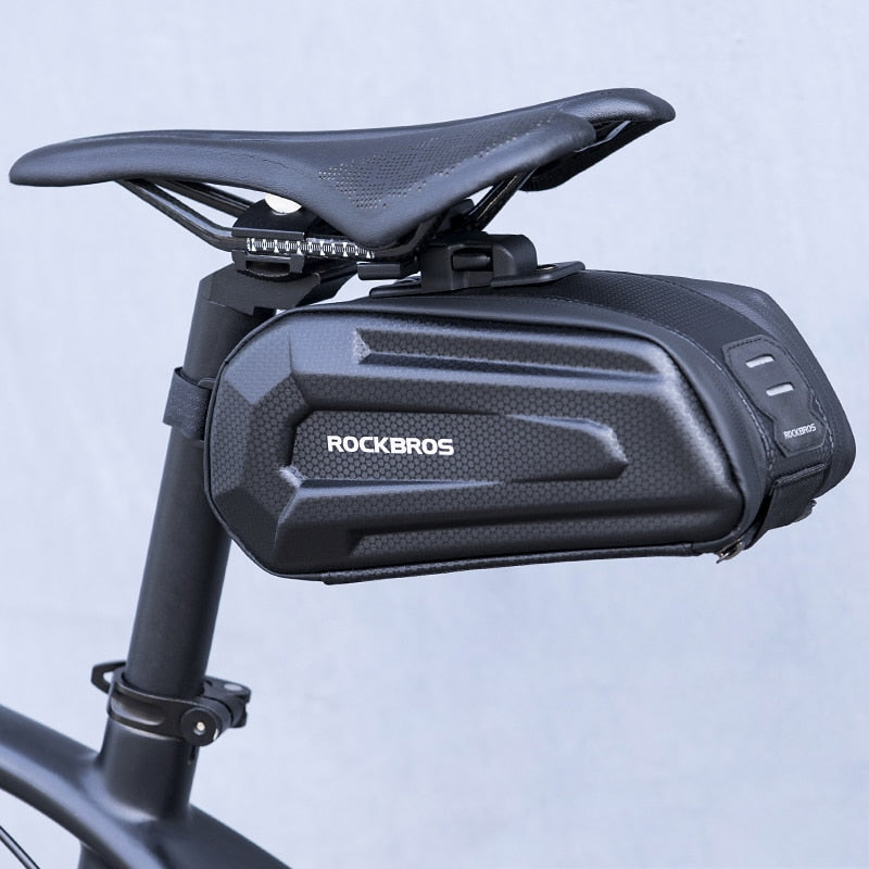 ROCKBROS1.7L Bicycle Bag Waterproof Rear Large Capatity Quick Release Seatpost Shockproof Double Zipper Rear Bag Accessories 0 DailyAlertDeals B69 1.7L Poland