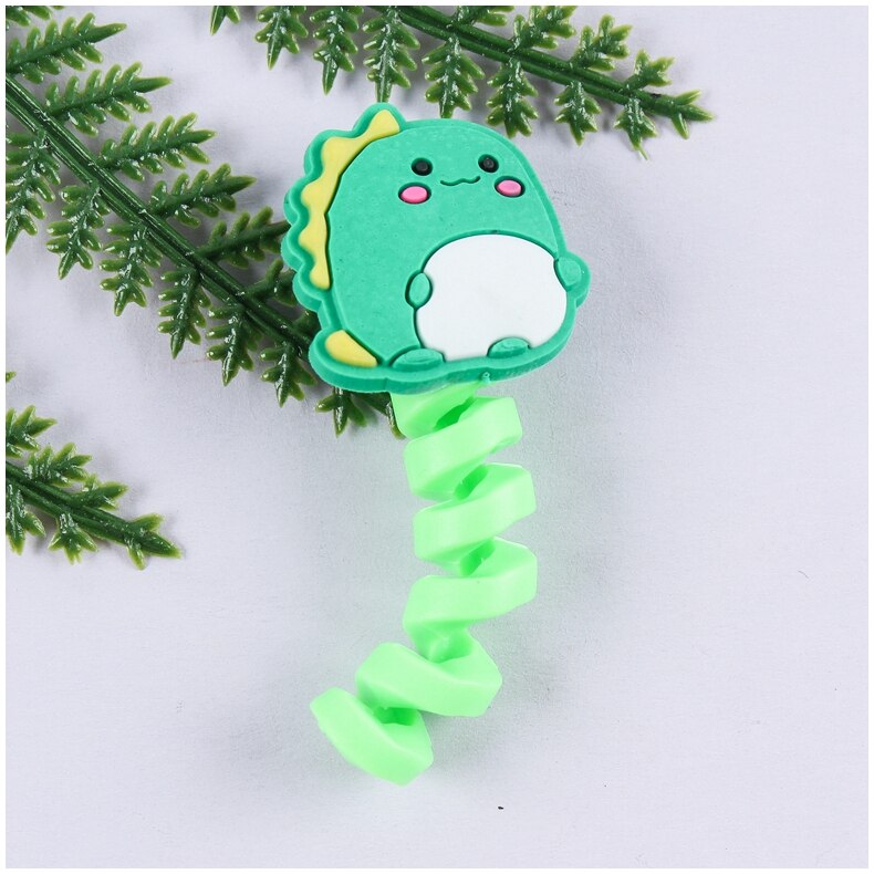 Cartoon Cable Protector For iPhones Android Type-c Winder USB Charging Cord Organizer Headphone Earphone Data Line Protect Wire protector DailyAlertDeals xiaokonglong