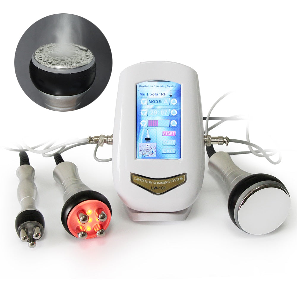 40KHZ Cavitation Ultrasonic Body Slimming Machine RF Beauty Device Facial Massager Skin Tighten Face Lifting Skin Care Tool Ultrasonic Body Slimming Machine DailyAlertDeals