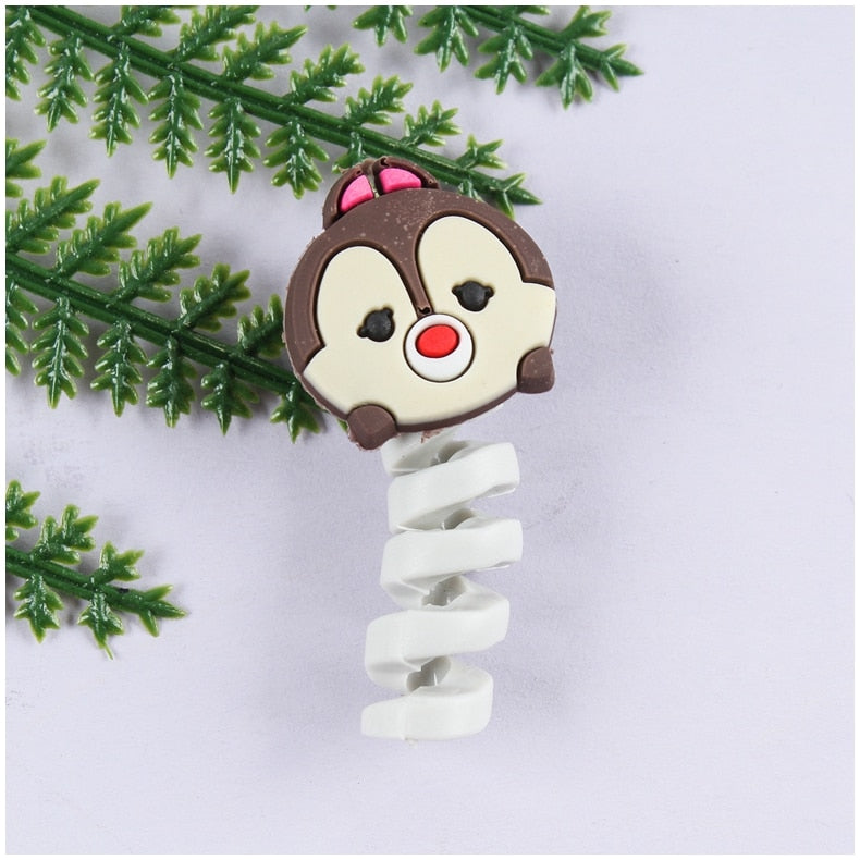 Cartoon Cable Protector For iPhones Android Type-c Winder USB Charging Cord Organizer Headphone Earphone Data Line Protect Wire protector DailyAlertDeals didi