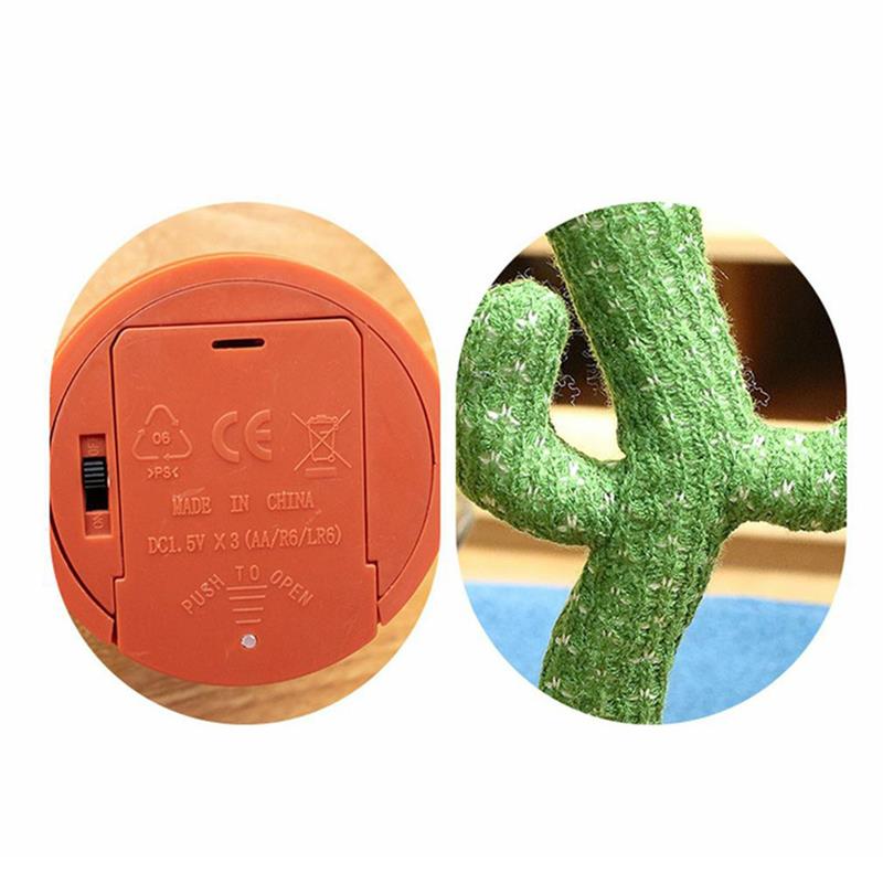 Lovely Talking Toy Dancing Cactus Doll Speak Talk Sound Record Repeat Toy Kawaii Cactus Toys Children Home Decor Accessories 0 DailyAlertDeals