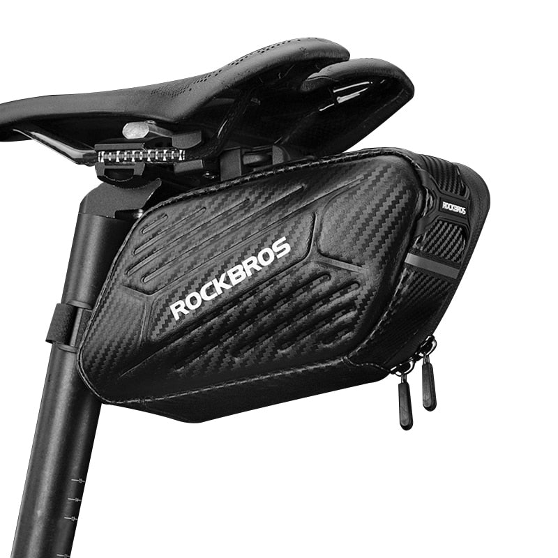 ROCKBROS1.7L Bicycle Bag Waterproof Rear Large Capatity Quick Release Seatpost Shockproof Double Zipper Rear Bag Accessories 0 DailyAlertDeals B59 1.5L Poland