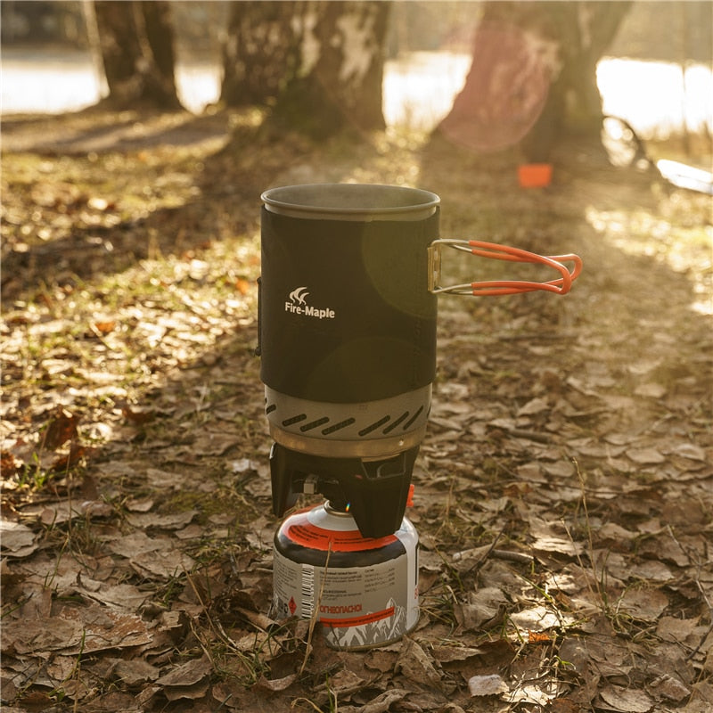 Fire Maple Star X1 Camping Stoves Outdoor Hiking Cooking System With Stove Heat Exchanger Pot Bowl Portable Gas Burners FMS-X1 Camping Stoves DailyAlertDeals
